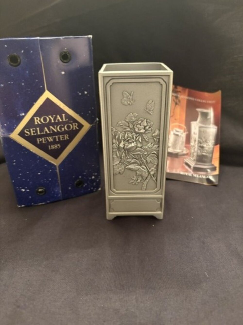 NWT Royal Selangor Pewter Four Seasons Vase